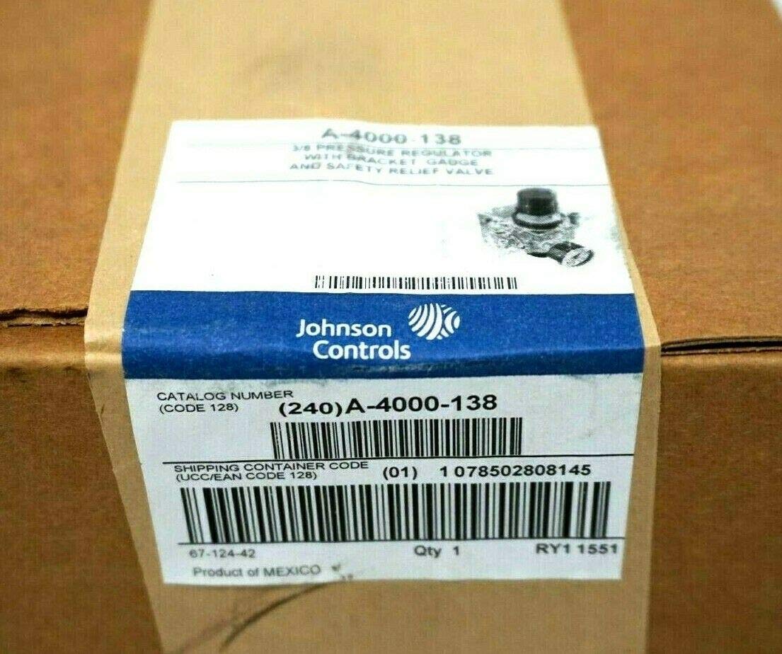 Johnson Controls A-4000-138 Pressure Reducing Station 3/8 inch