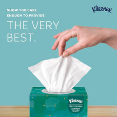 Kleenex 21270 Professional Facial Tissue Cube for Business 90 Tissues Box 36 Boxes Case