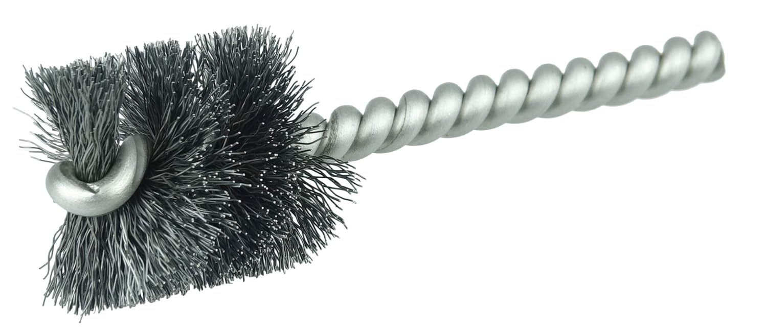 Weiler 21078 Round Power Tube Brush 1 Inch Diameter Stainless Steel