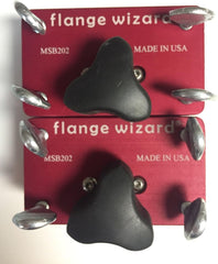 Flange Wizard MSB202 On/Off Magnetic Block for Burning Guides, Two Blocks, Fits up to 1/8 in Thick Standard Square or Straight Edge