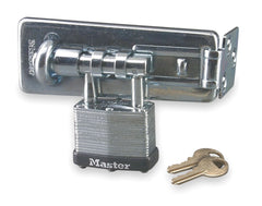 Master Lock 1KA-3212 No. 1 Laminated Steel Padlock 5/16 in dia 3/4 in W x 15/16 in H Shackle Silver/Gray Keyed Alike Keyed 3212