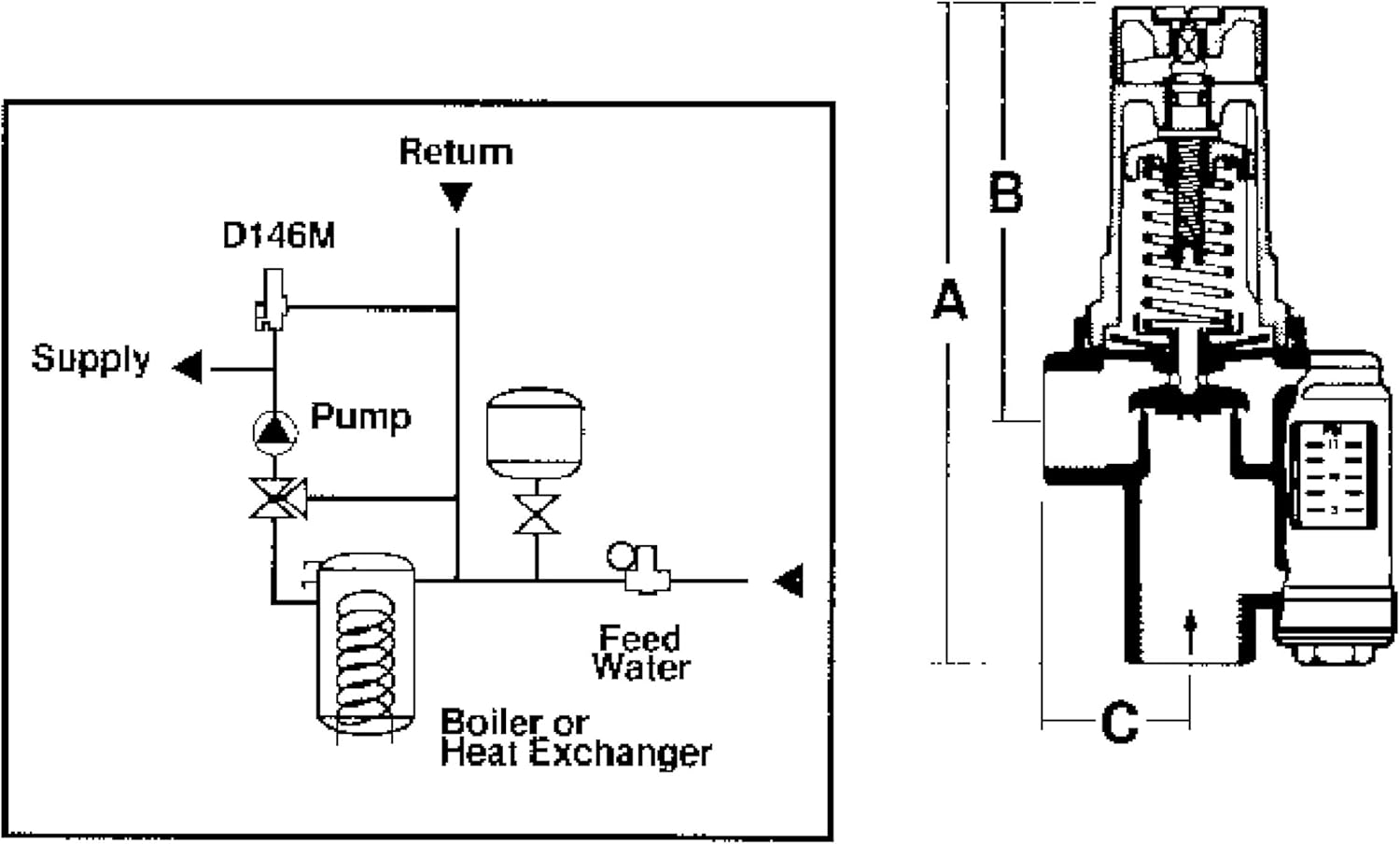 Honeywell D146M1040 Hydronic Pressure Differential Valve 1-1/4 inch FNPT 85 psi 50 gpm Brass