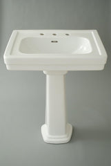 Toto LPT530.8N#01 Promenade Lavatory and Pedestal with 8-Inch Centers Cotton White