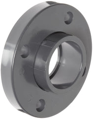 Spears 854-007 PVC Pipe Fitting Van Stone Flange Class 150 Schedule 80 Gray 3/4 Socket