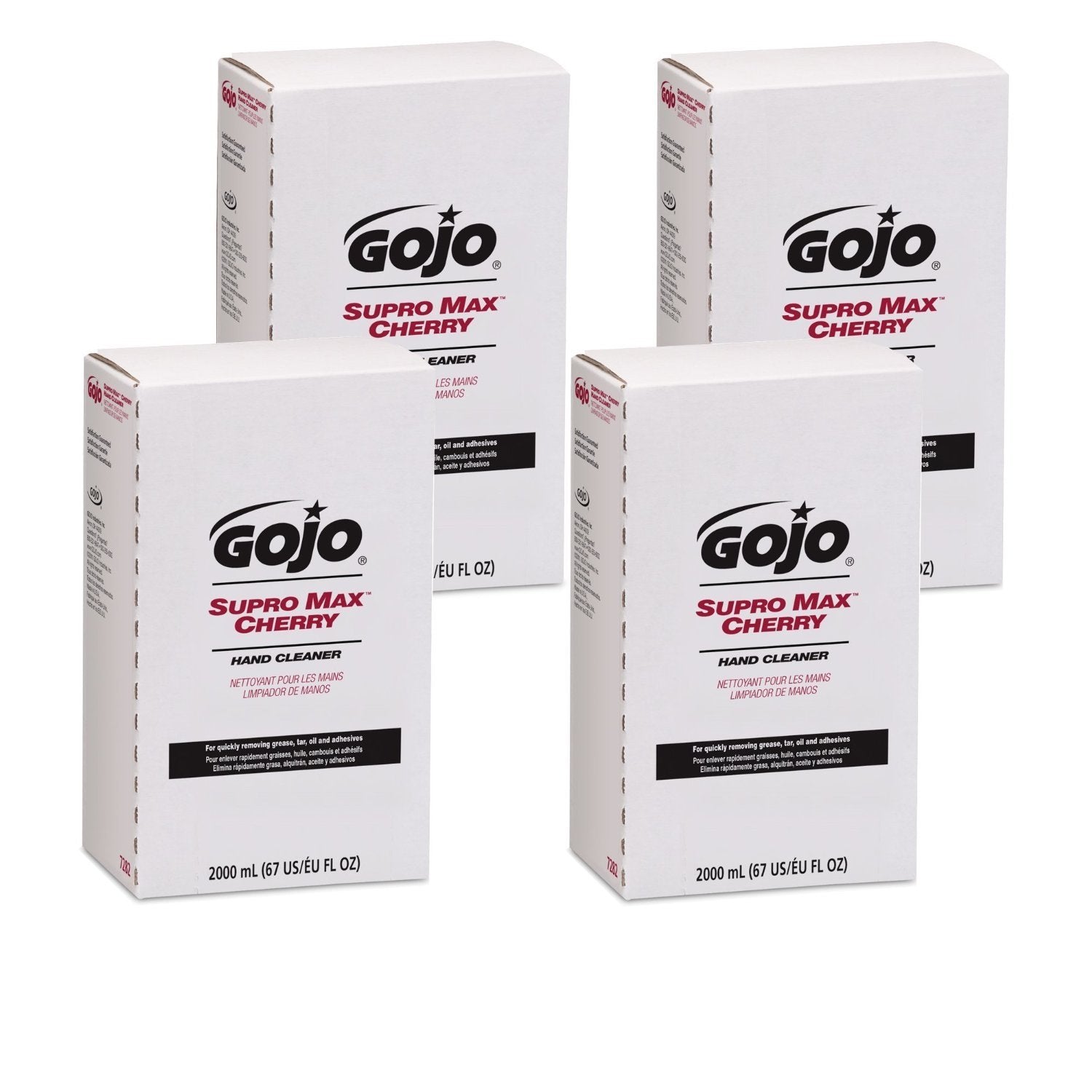 Gojo 7282-04 Supro Max Cherry Hand Cleaner 2000ml Case of 4