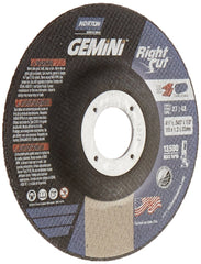 Norton 66252842026 Gemini RightCut Angle Grinder Reinforced Abrasive Wheel Type 27 Aluminum Oxide 4-1/2 inches Diameter 0.045 inches Thickness Pack of 25