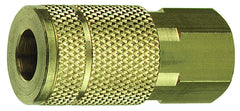 Plews C2B Coupler 1/4 TF 1/4 FNPT Brass Plated