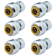 SharkBite U3523LF 1/4 x 3/8 Inch Brass Valve Connector Push to Connect