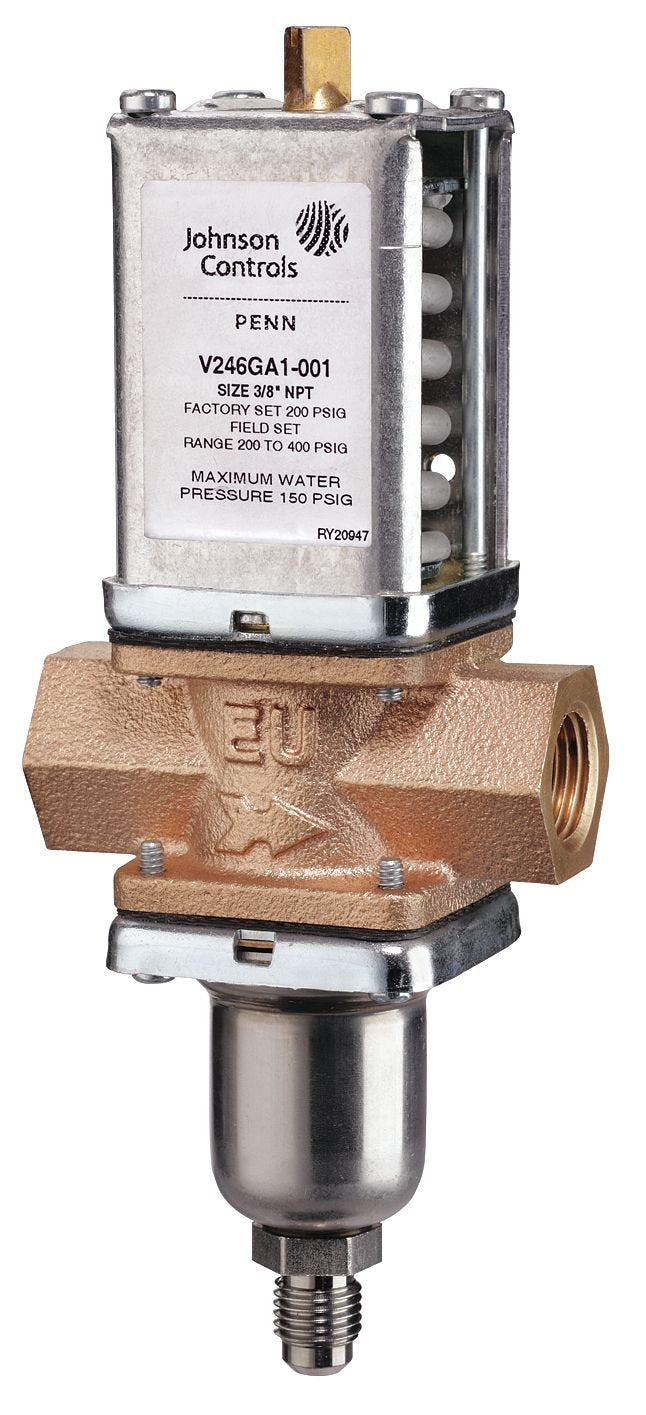 Johnson Controls V246GA1-001C Water-Regulating Valve High-Pressure Refrigerant