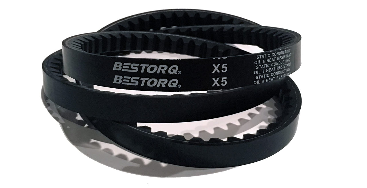 BESTORQ 5VX1180 Rubber V-Belt Raw Edge/Cogged Black Pack of 1 3809676