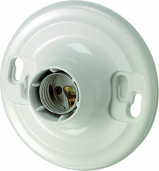 Leviton 8829-CW4 One-Piece Urea Outlet Box Mount, Incandescent Lampholder, 660 watts, 600 Volts