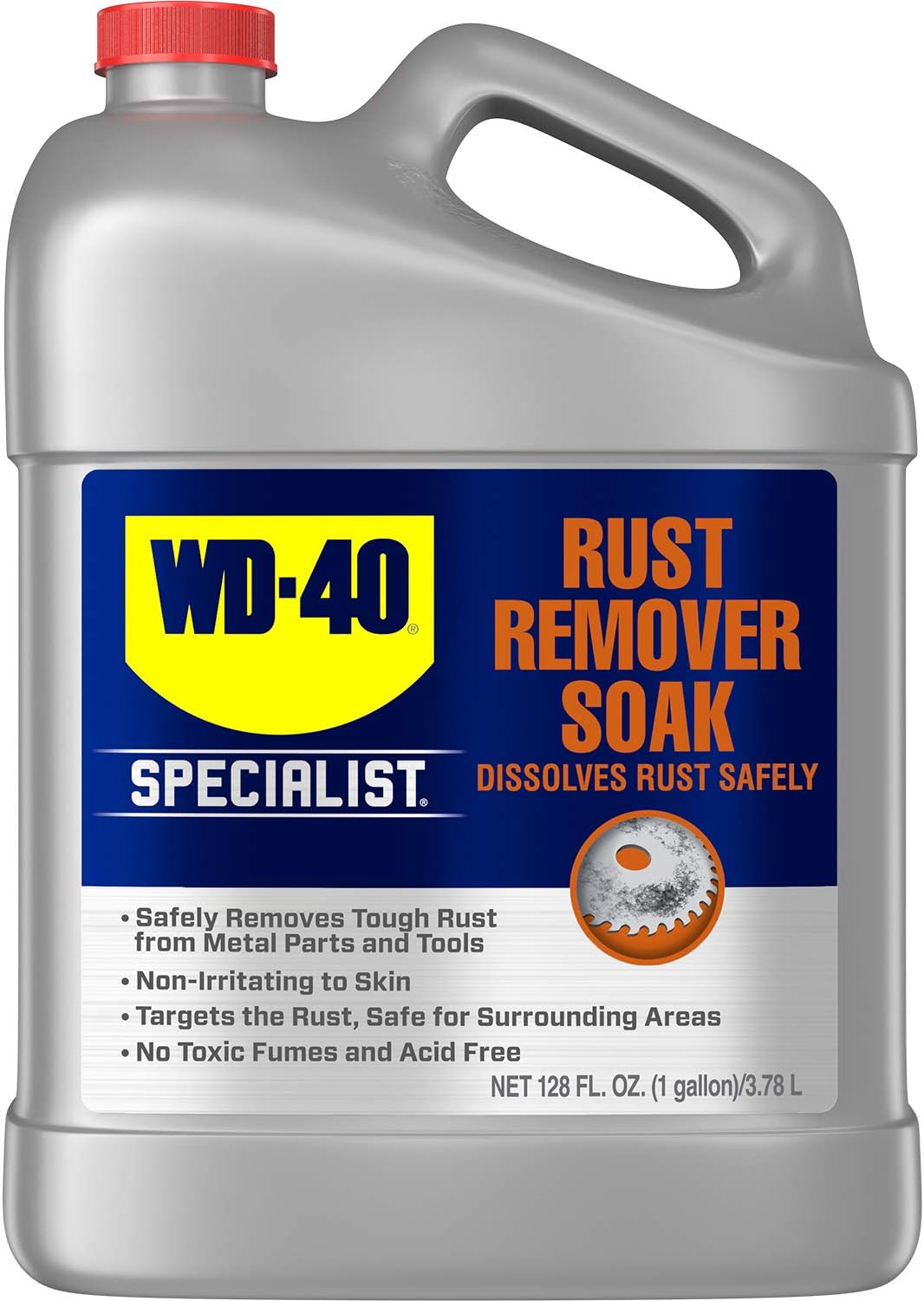 WD-40 300042 Specialist Rust Remover Soak 1 Gallon 4-Pack