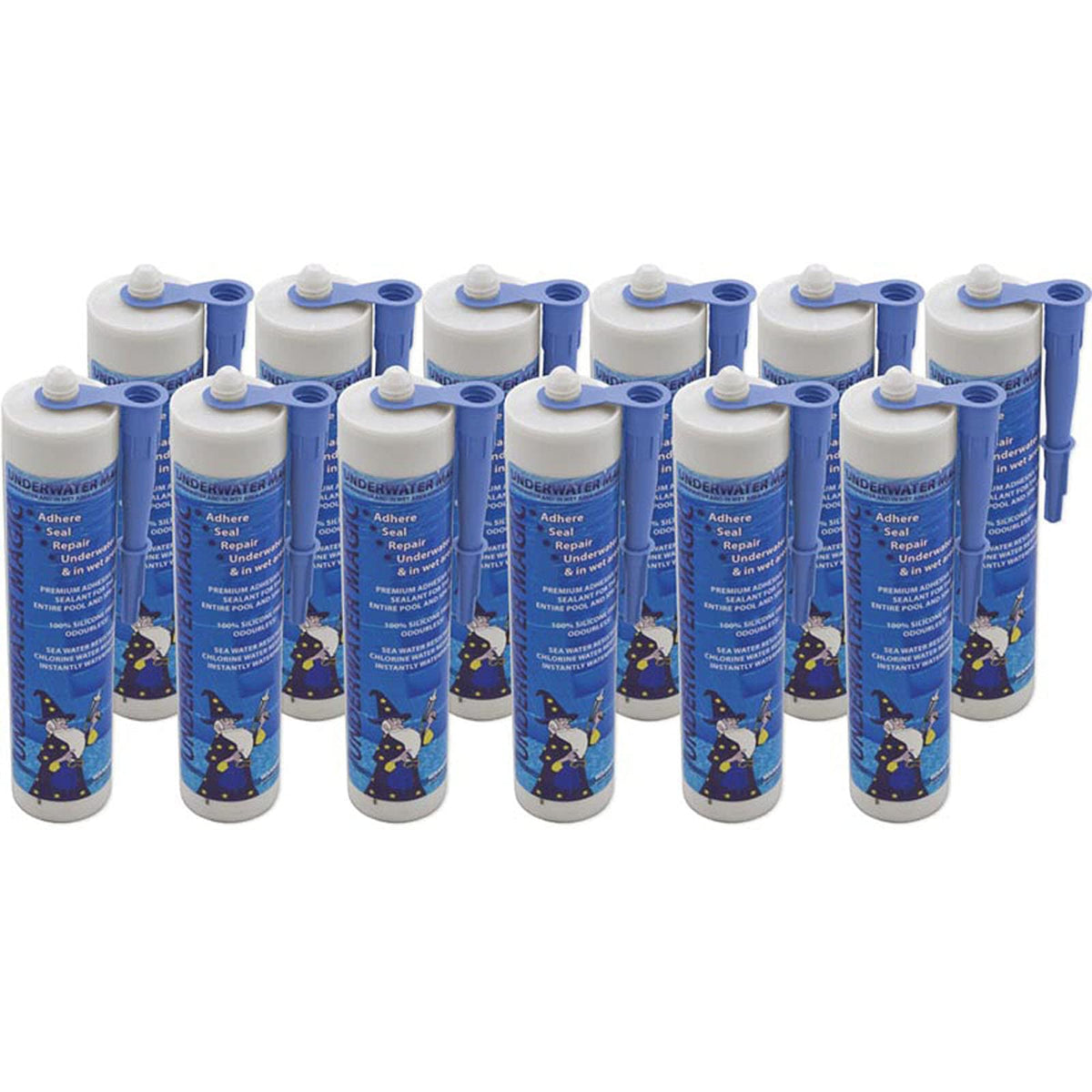 Underwater Magic UWM-02C Sealant 290ml/9.8oz Tube 12ct Blue