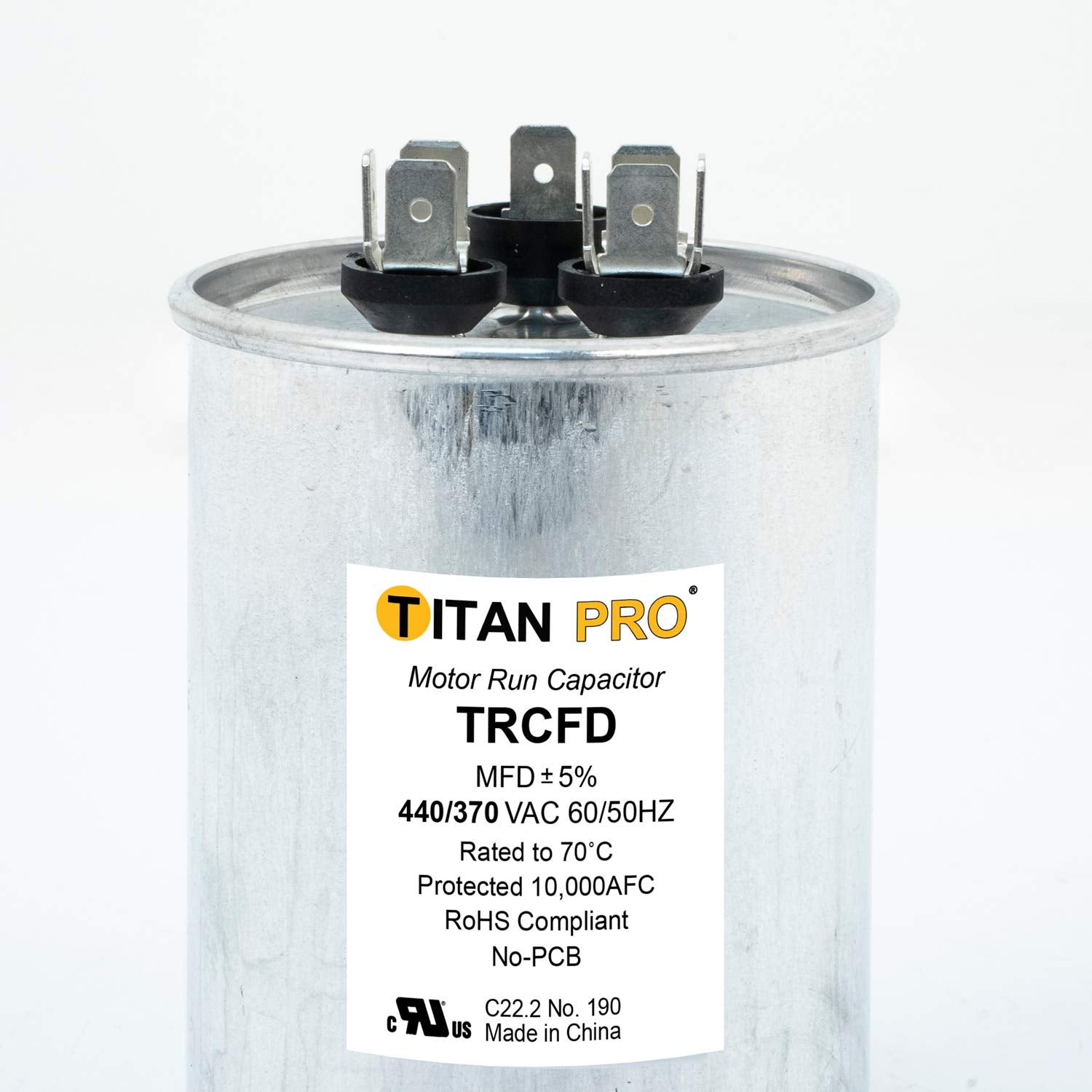 Packard TRCFD305 TitanPro HVAC Dual Motor Run Capacitor 30/5 MFD/UF 440/370 Volts