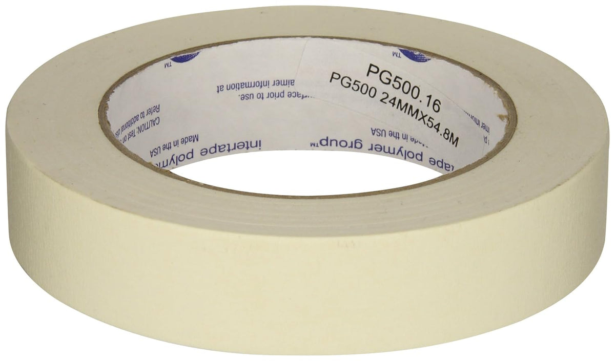 Intertape Polymer Group PG500.16 Utility Grade Paper Masking Tape 24mm x 54.8m Pack of 36