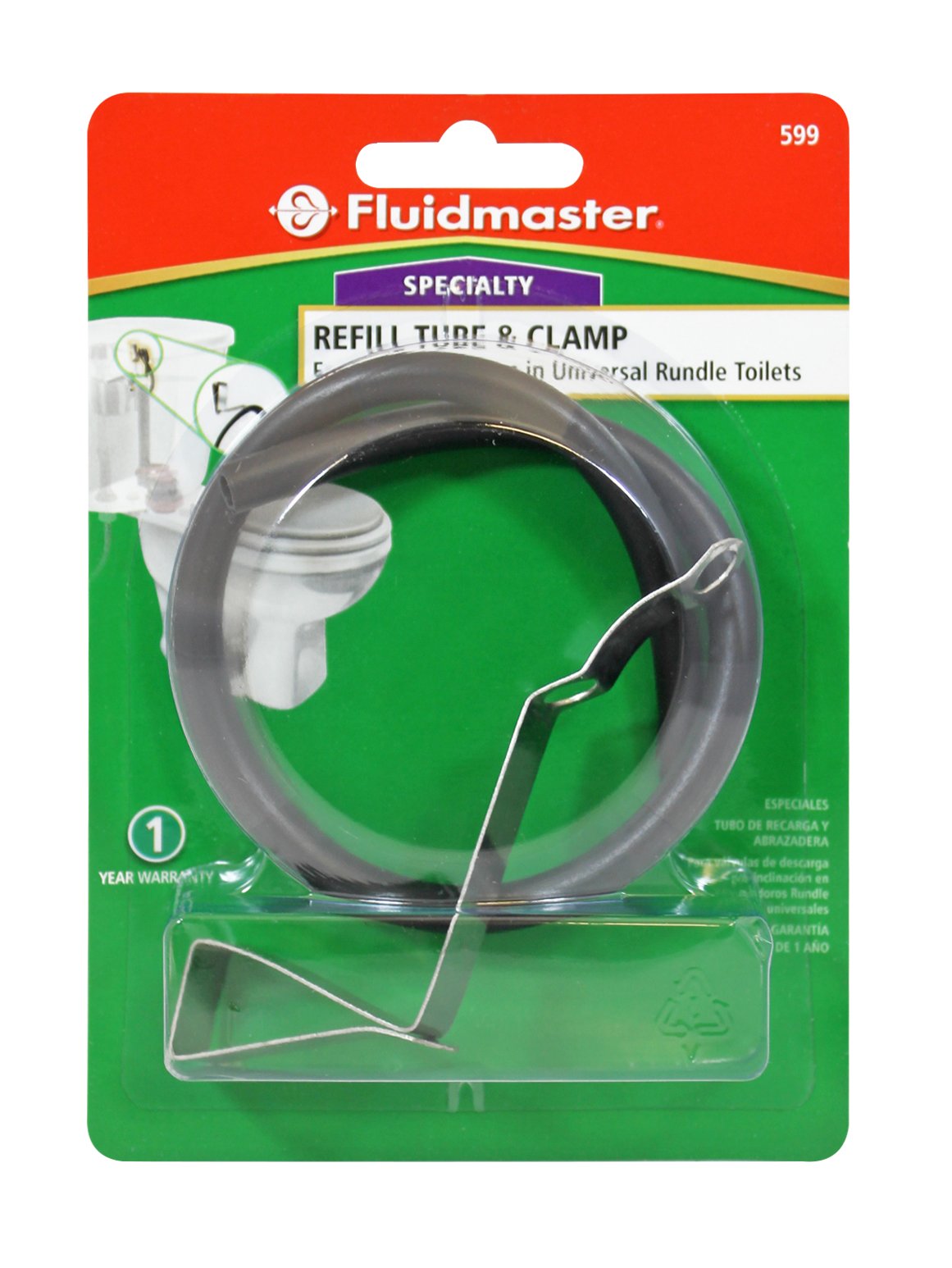 Fluidmaster 599 Refill Tube and Clamp Replacement