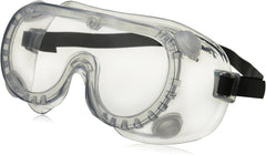 MCR Safety 2230R Chemical Splash Goggle Indirect Ventilation Adjustable Strap Clear