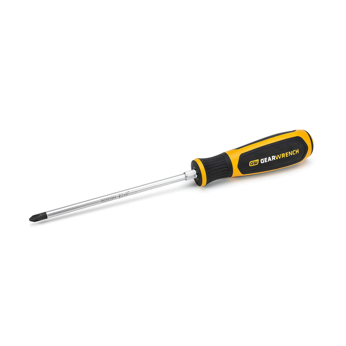 Gearwrench 80009H Screwdriver Dual Material #2 x 6