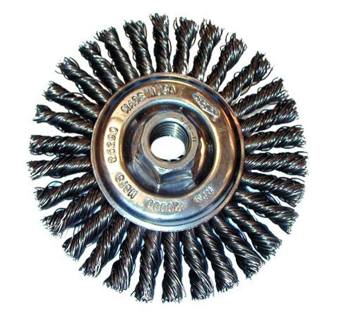 Osborn 26399 High Speed Small Grinder Stringer Bead Wheel Brush Stainless Steel Bristle 20000 RPM 4 Inch Diameter