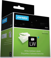 Dymo 30320 Labelwriter Address Labels 1-1/8 in x 3-1/2 in White 260 Labels/Roll 2 Rolls/Pack