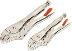 Crescent CLP2SETN-08 Locking Pliers 2 Pc. Curved Jaw Set with Wire Cutter