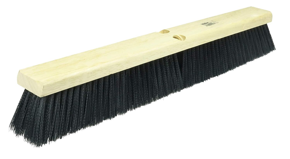 Weiler 42037 24 Block Size, Black Polypropylene Fill, Medium Sweep Floor Brush