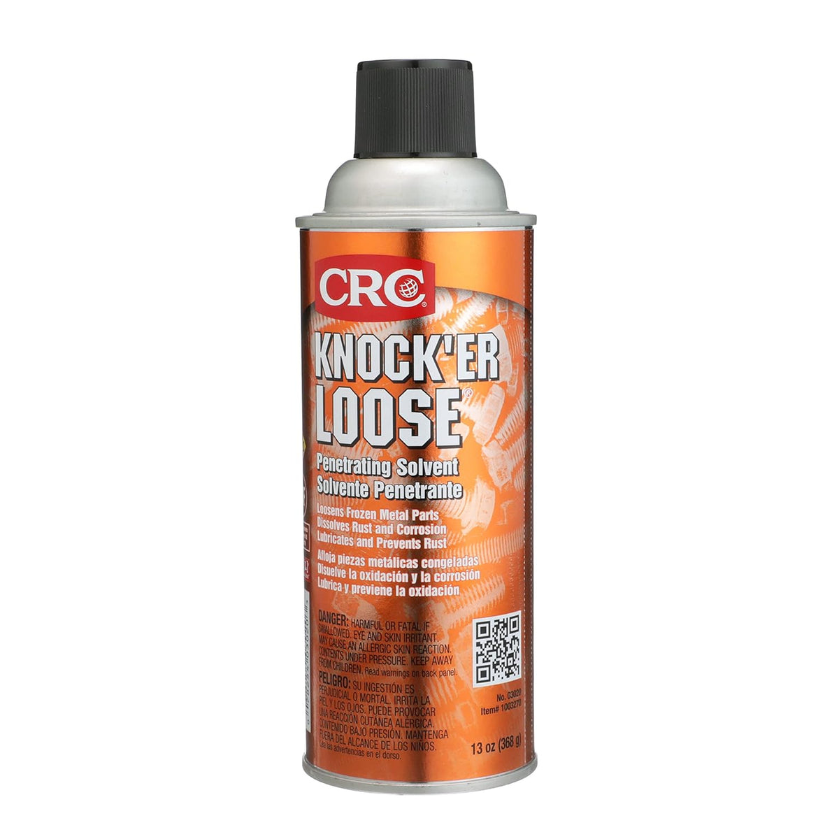 CRC 03020 Knock'er Loose Penetrating Solvent 13 Wt Oz Industrial Grade Penetrating Solvent and Lubricant