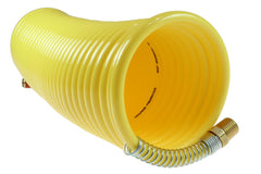 Coilhose Pneumatics N14-25 Coiled Nylon Air Hose 25-Foot Length 1/4-Inch ID with 1/4-Inch Rigid Fittings