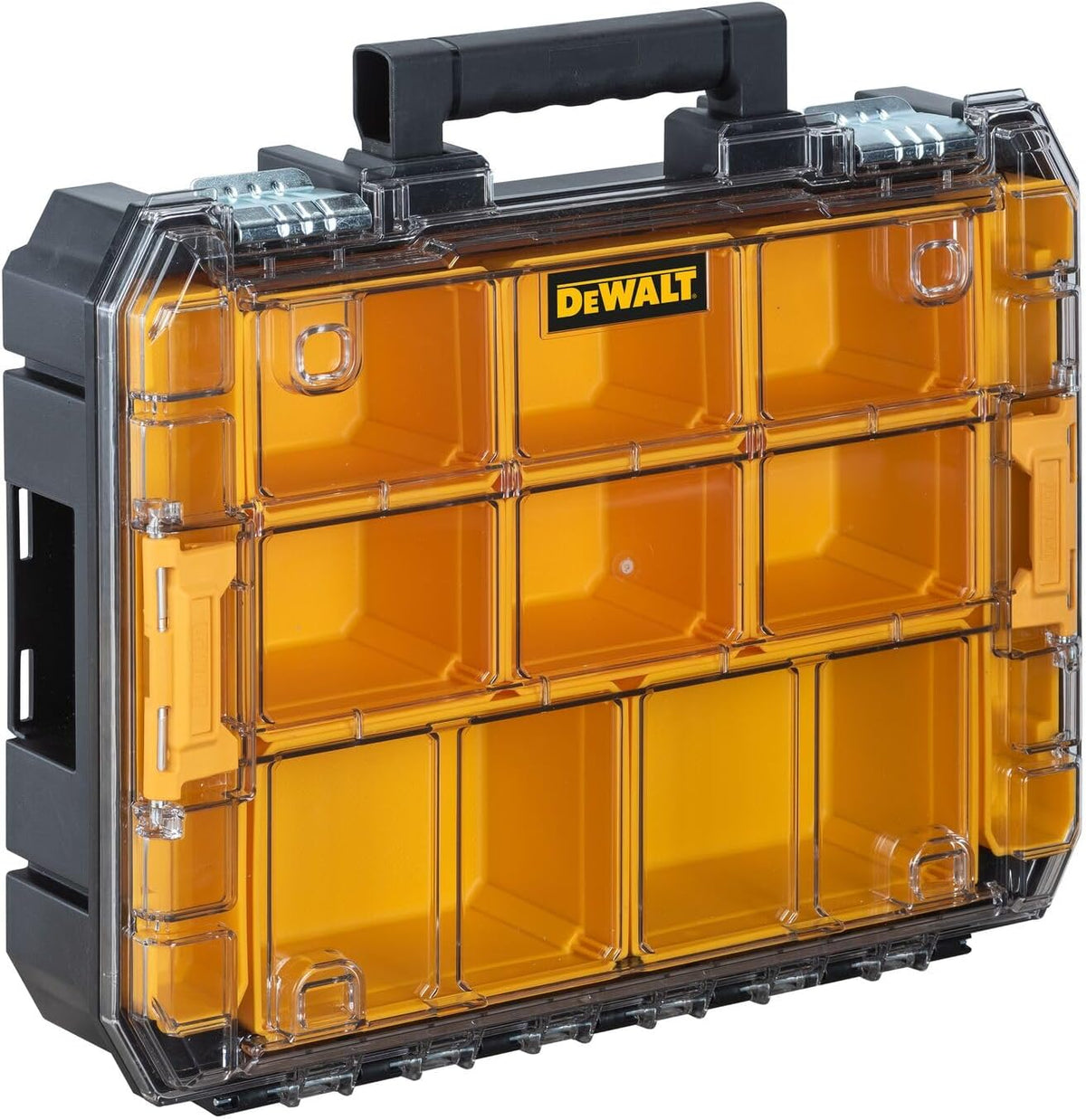 DEWALT DWST17805 TSTAK Tool Organizer Holds Up To 44 lbs. Clear Lid Organizer Compartments for Small Tools and Accessories