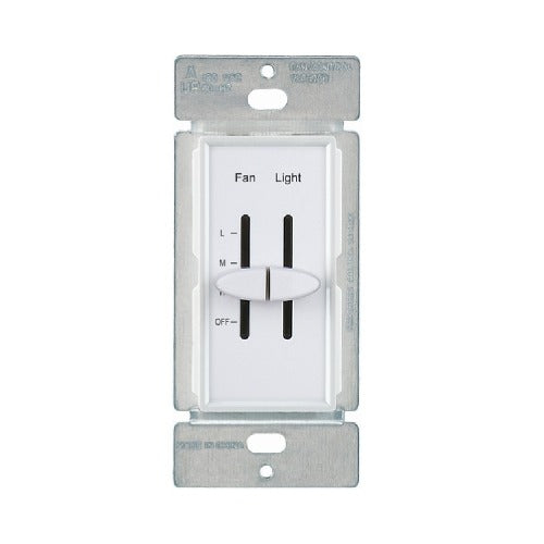 MORRIS PRODUCTS Morris Products 82654 Dual Slide 3-Speed Fan and Light Control 120V (1 Pack)