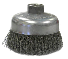 Weiler 36037 Vortec Pro Crimped Wire Cup Brush 6 Inch 5/8-11 Arbor 0.02 Steel