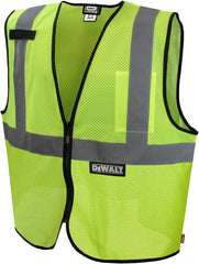 DeWalt DSV220-XL Class 2 Economy Mesh Safety Vest Zipper Closure X-Large