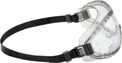 MCR Safety 2310AF Stryker Adjustable Polyvinyl Chloride Strap Stylish Goggle with Smoke Frame and Clear Anti-Fog Lens