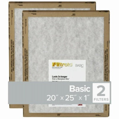 BSC PREFERRED Bsc Preferred FPL03-2PK-24 Flat Panel Air Filter 20x25x1