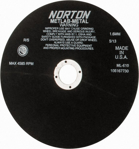 NORTON Norton 66253117882 Cutoff Wheel 10 in Aluminum Oxide