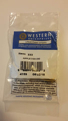 Western Enterprises SS-333 Regulator Inlet Nipple 1/4 Inch NPT Stainless Steel, 1 Pack