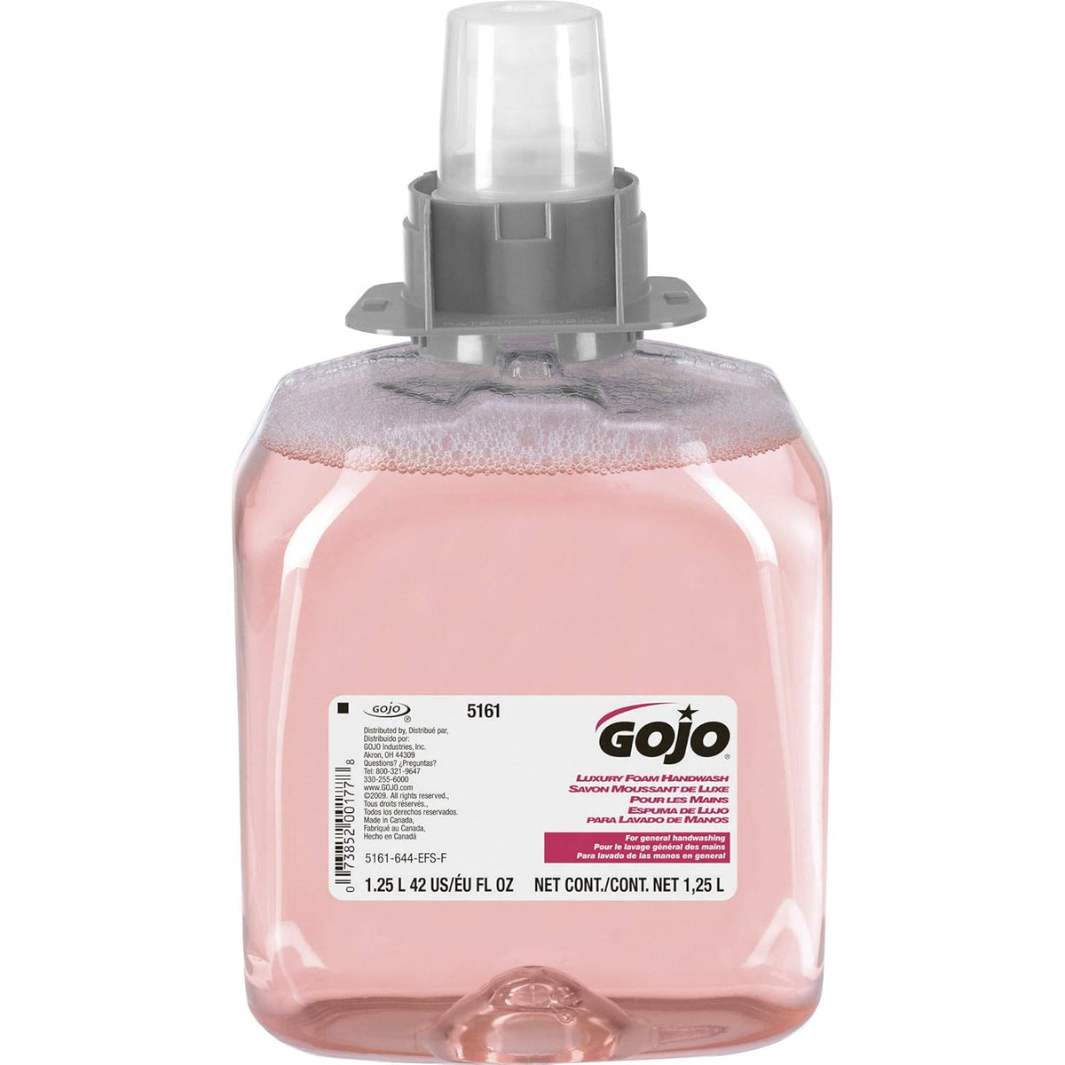 Gojo 5161-04 FMX-12 Refill Cranberry Luxury Foam Handwash 1250 mL Pack of 4