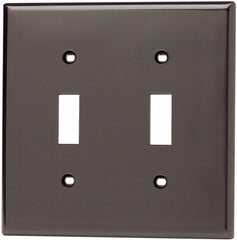 Leviton 80709 2-Gang Toggle Device Switch Wallplate Standard Size