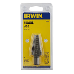 Irwin 10220 Tools Unibit #20 9/16-Inch to 1-Inch Step-Drill Bit 1/2-Inch Shank