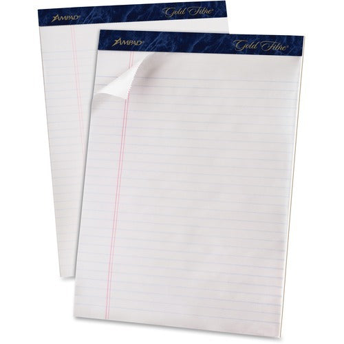 TOPS Tops TOP20031R Wide Rule Perforated Pad 50 Sheets 4 Pack