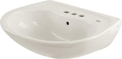 TOTO LT241.4G#01 Supreme 4-inch Wall Mount Pedestal Sink Cotton White