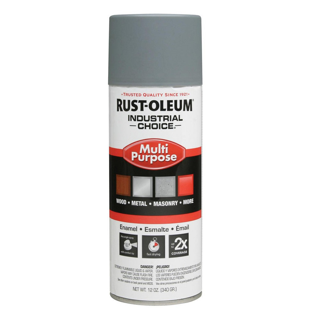 RUST-OLEUM Rust-oleum 1680830V Flat Gray Enamel Spray Paint 12 Oz