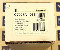 Honeywell C7027A1056 Minipeeper Ultraviolet Flame Detector 8 Feet Lead