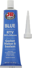 J-B Weld 31316 RTV Silicone Gasket Maker and Sealant - 3 oz. - Blue