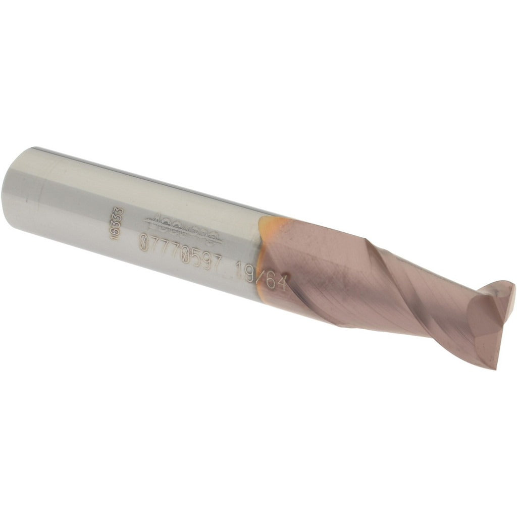 ACCUPRO Accupro 12181642 Square End Mill 19/64 in 2 Flute Carbide