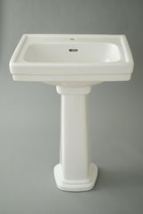 Toto LPT532N#01 Promenade Lavatory and Pedestal Single Hole Cotton White Deep Bowl