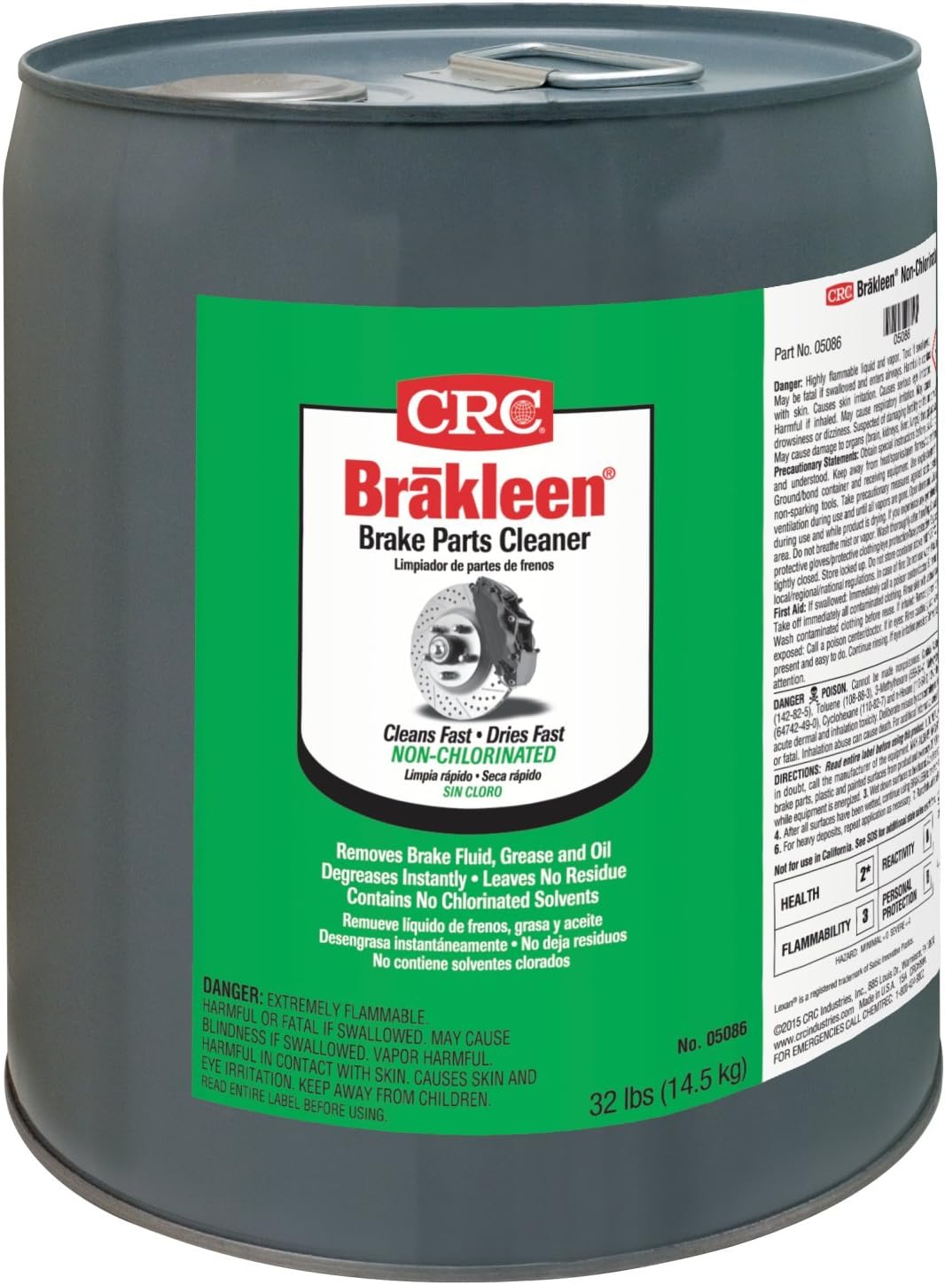 CRC 05086 Brakleen Brake Parts Cleaner 5 Gallon