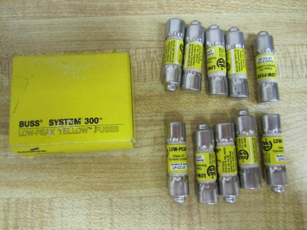 Bussmann LP-CC-20 Cooper Fuse LPCC20 Power Pack of 10