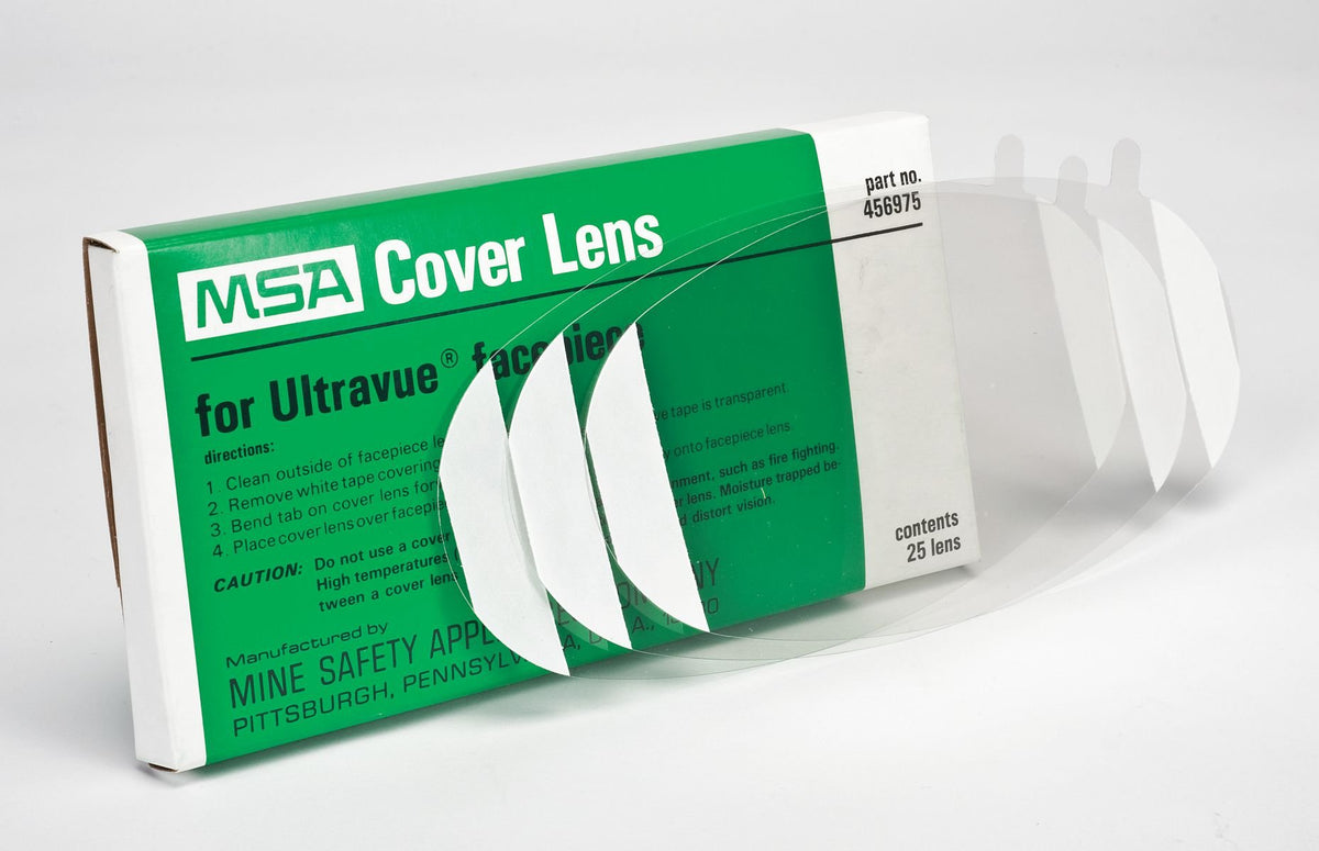 MSA 456975 Ultravue Lens Cover Clear Pack of 25