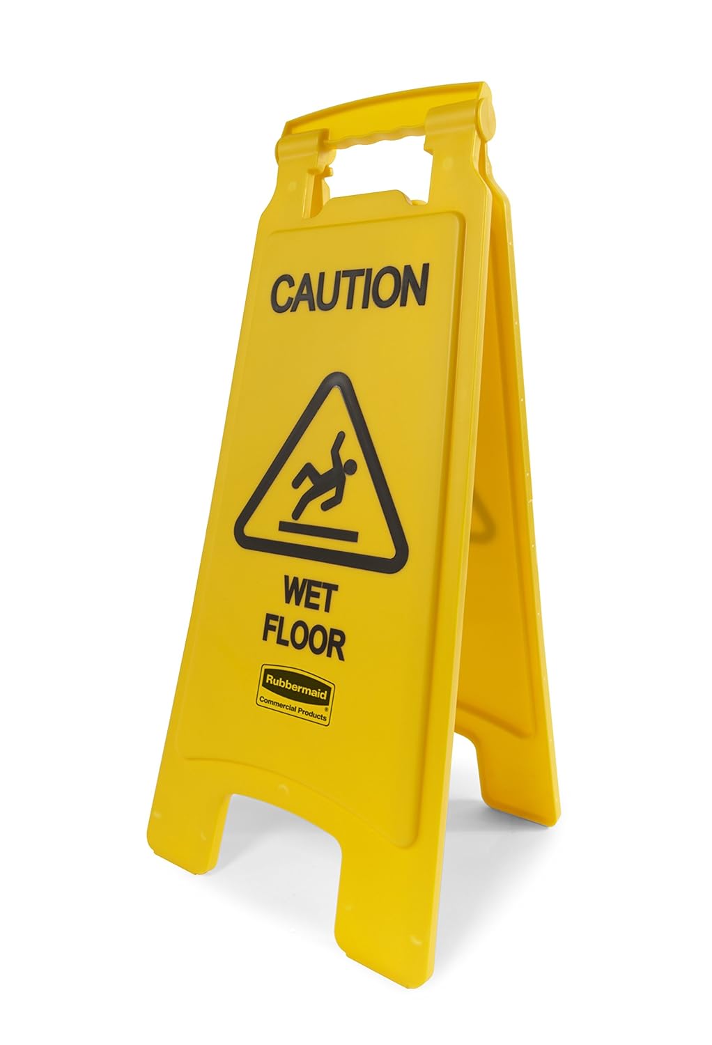 Rubbermaid FG611277YEL Caution Wet Floor Sign Plastic 11 x 1.5 x 26